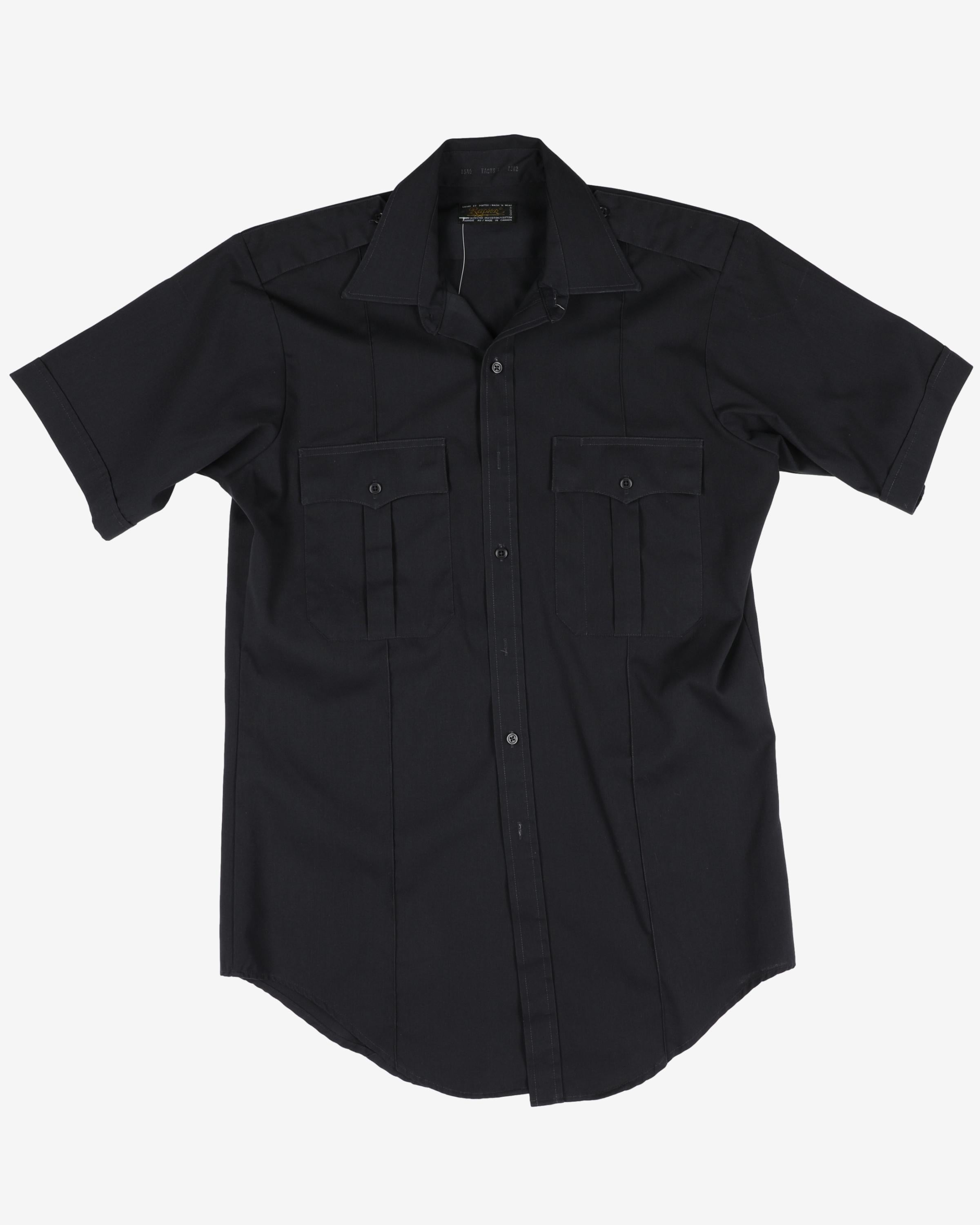 Rapier Navy Short-Sleeve Work Shirt - L