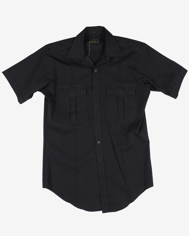 Rapier Navy Short-Sleeve Work Shirt - L