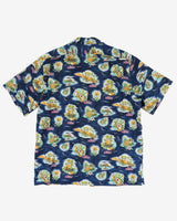 Vintage Hilo Hattie Big Kahuna Navy Hawaiian Shirt - XL