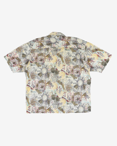 Pierre Cardin Boutique Patterned Hawaiian Shirt - XL