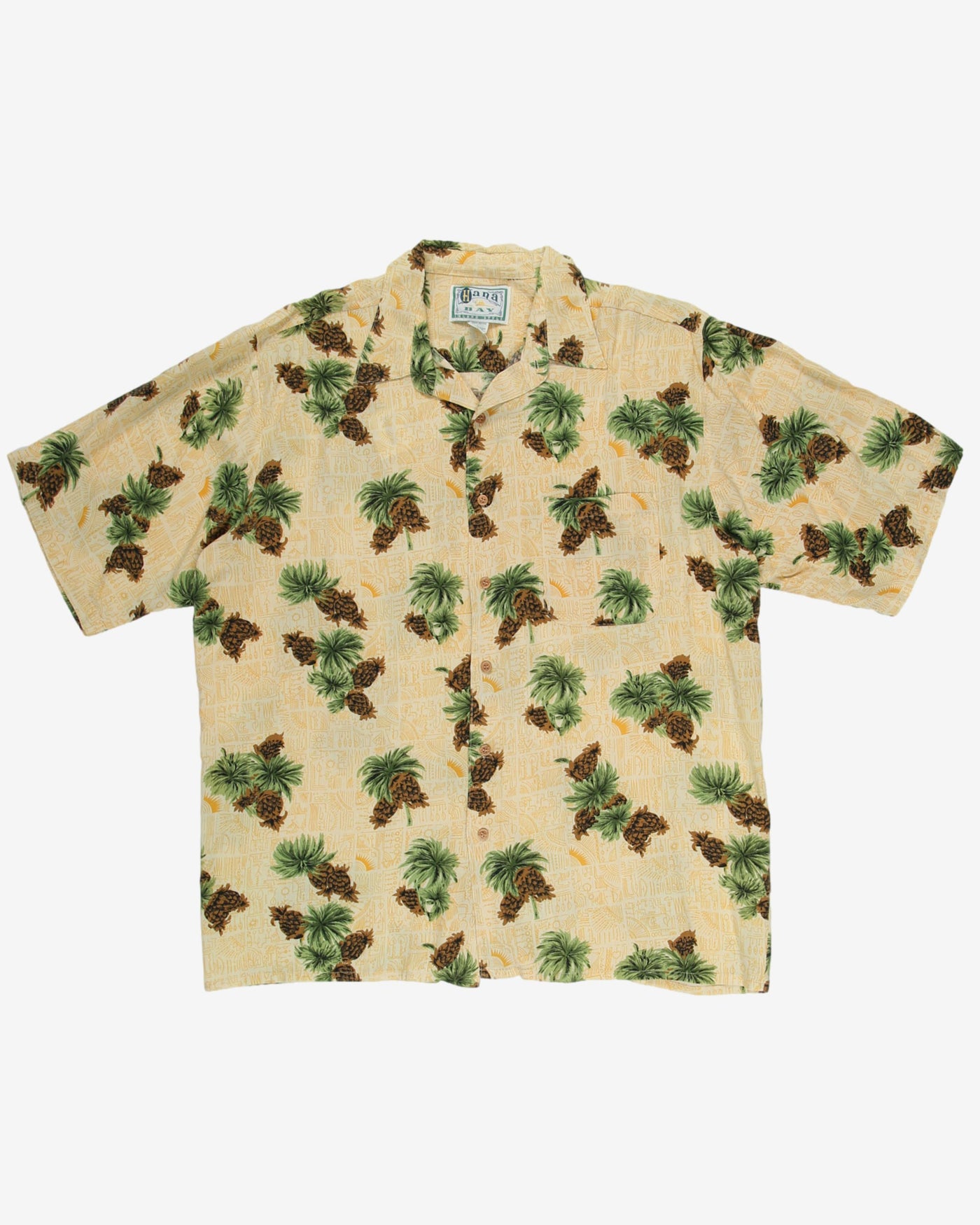 Pineapple patterned hawaiian shirt - XL