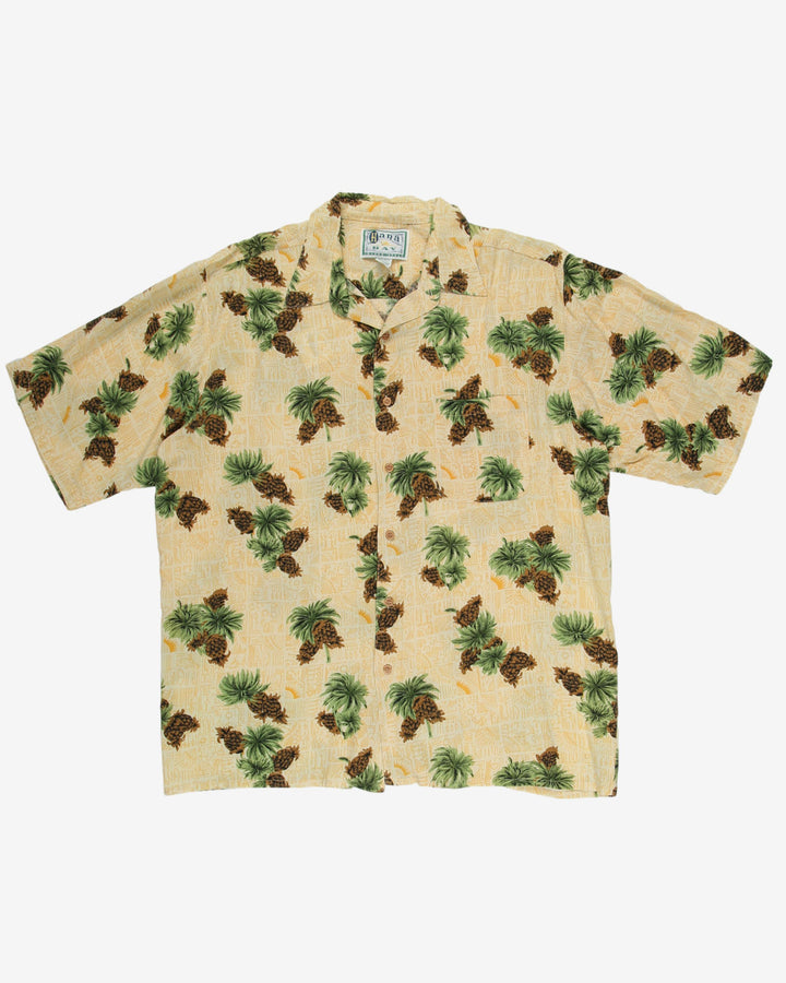 Pineapple patterned hawaiian shirt - XL