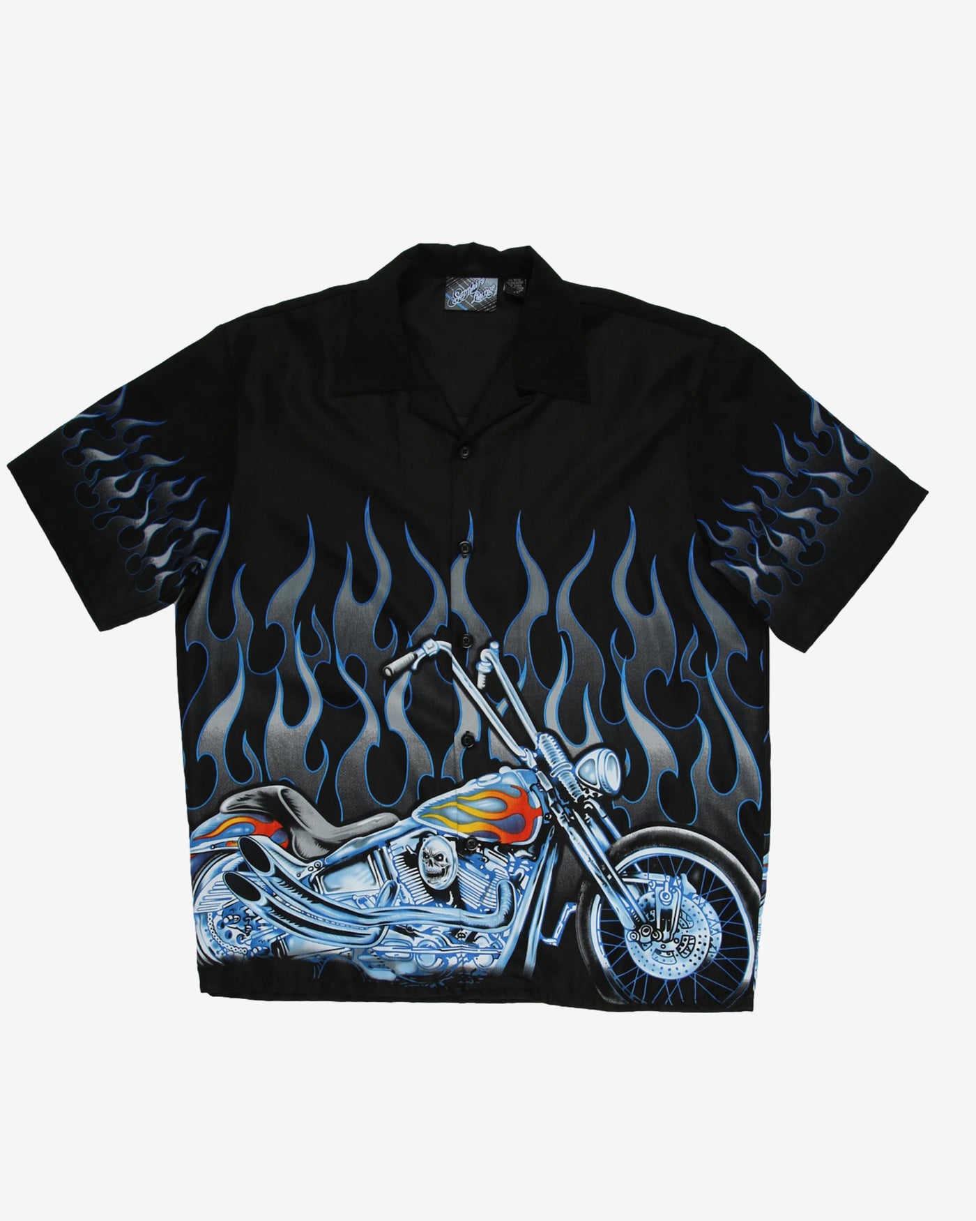 Motorcycle patterned shirt - XXL