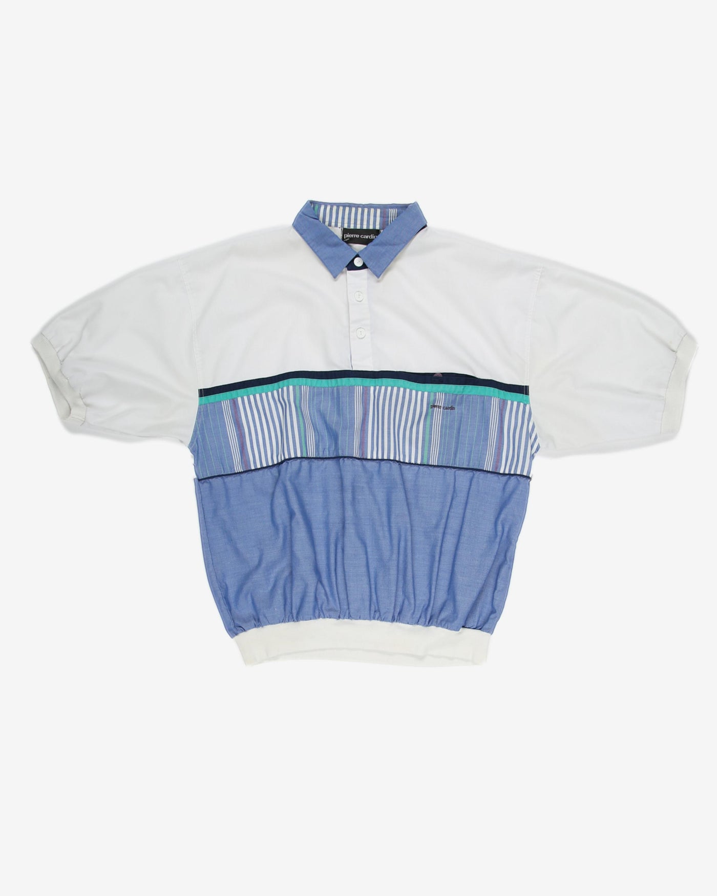 Pierre Cardin blue and white shirt - L
