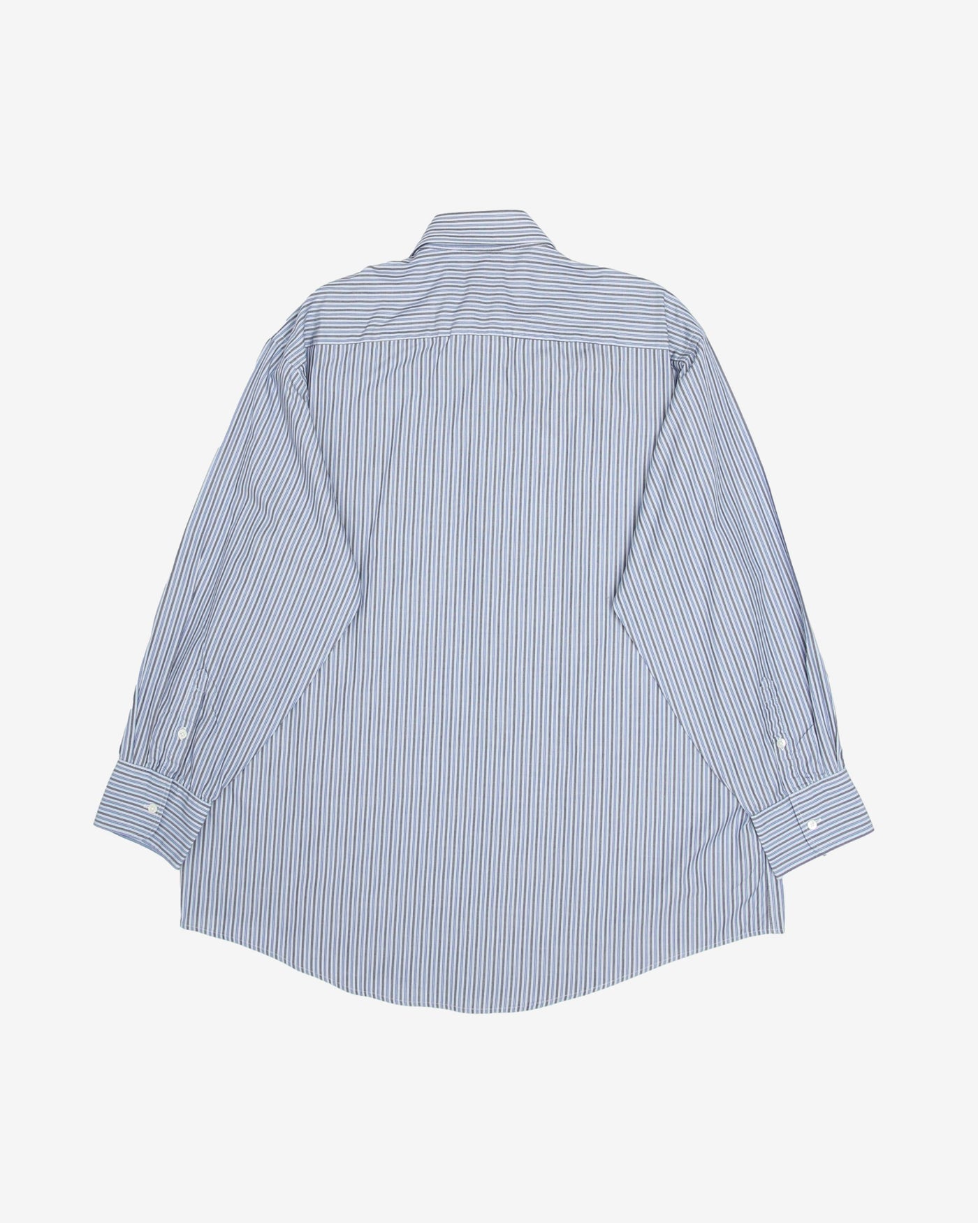 Vintage Giorgio Armani Striped Long-Sleeve Button Up Shirt - XL