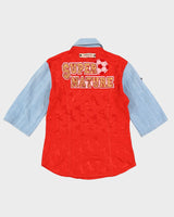 D&amp;G Dolce &amp; Gabbana Angel Dust Football / Denim Shirt - L