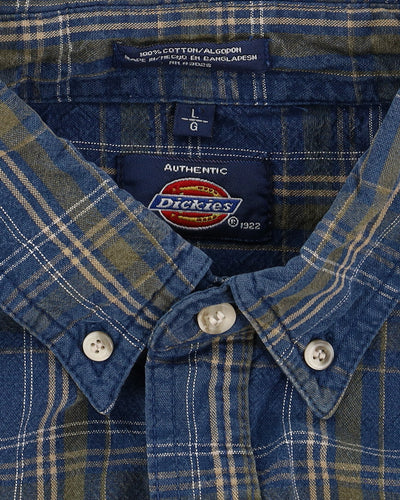 Dickies Blue And Green Checked Shirt - XL