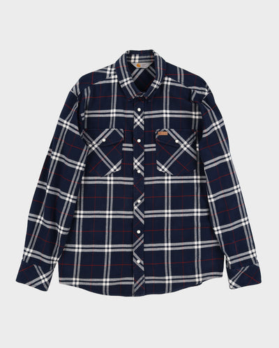 Carhartt Patterned Western Style Flannel Work Shirt - XL