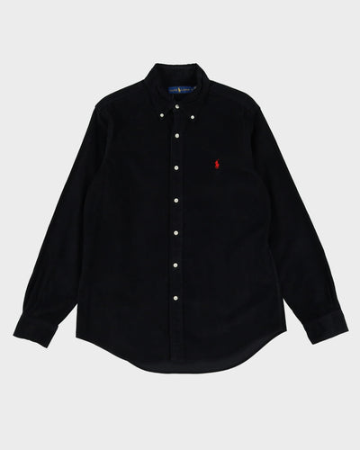 90s Ralph Lauren Black Cord Shirt - M