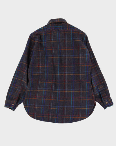 Pendleton Grey Checked Wool Shirt - XS