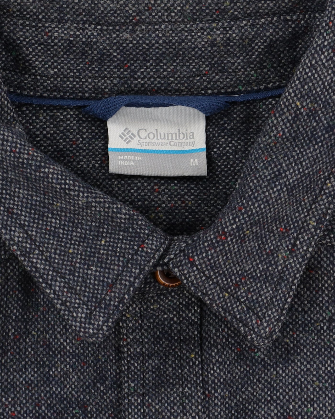 Columbia Blue Tweed Style Shirt - M