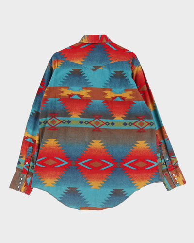 Wrangler Aztec Inspired Flannel Shirt - XXL