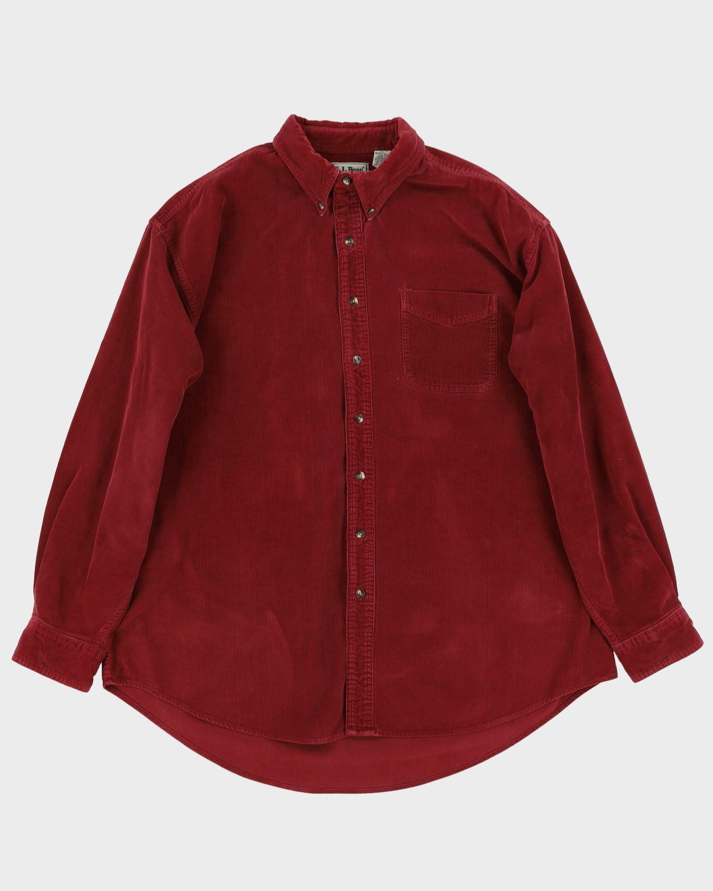 L.L. Bean Maroon Cord Shirt - XXXL