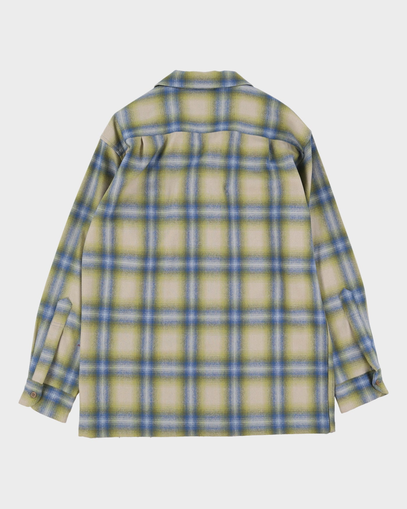 Pendleton Green Checked Wool Board Shirt - M / L