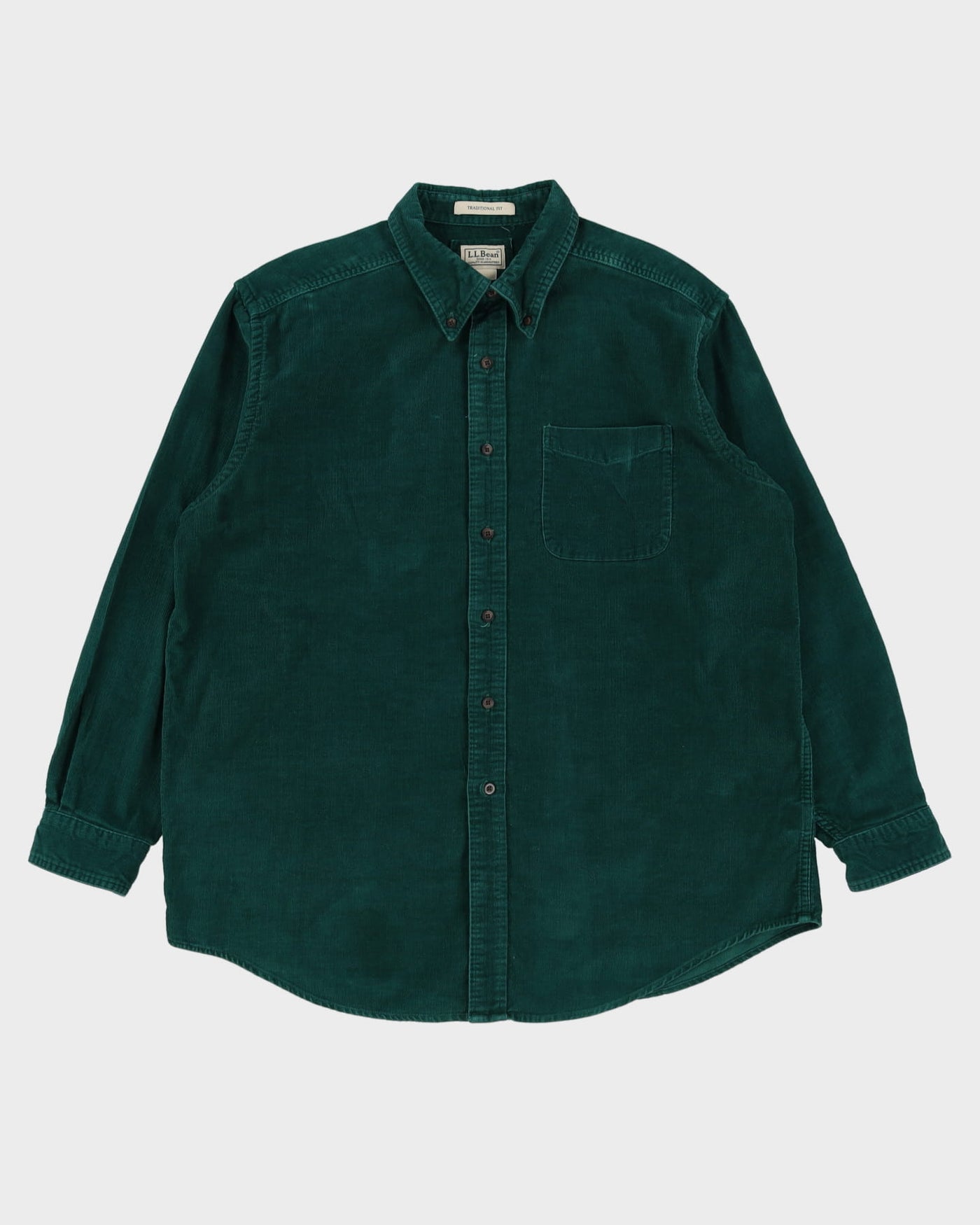 L.L. Bean Green Corduroy Shirt - XL