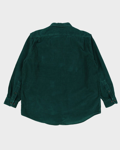 L.L. Bean Green Corduroy Shirt - XL