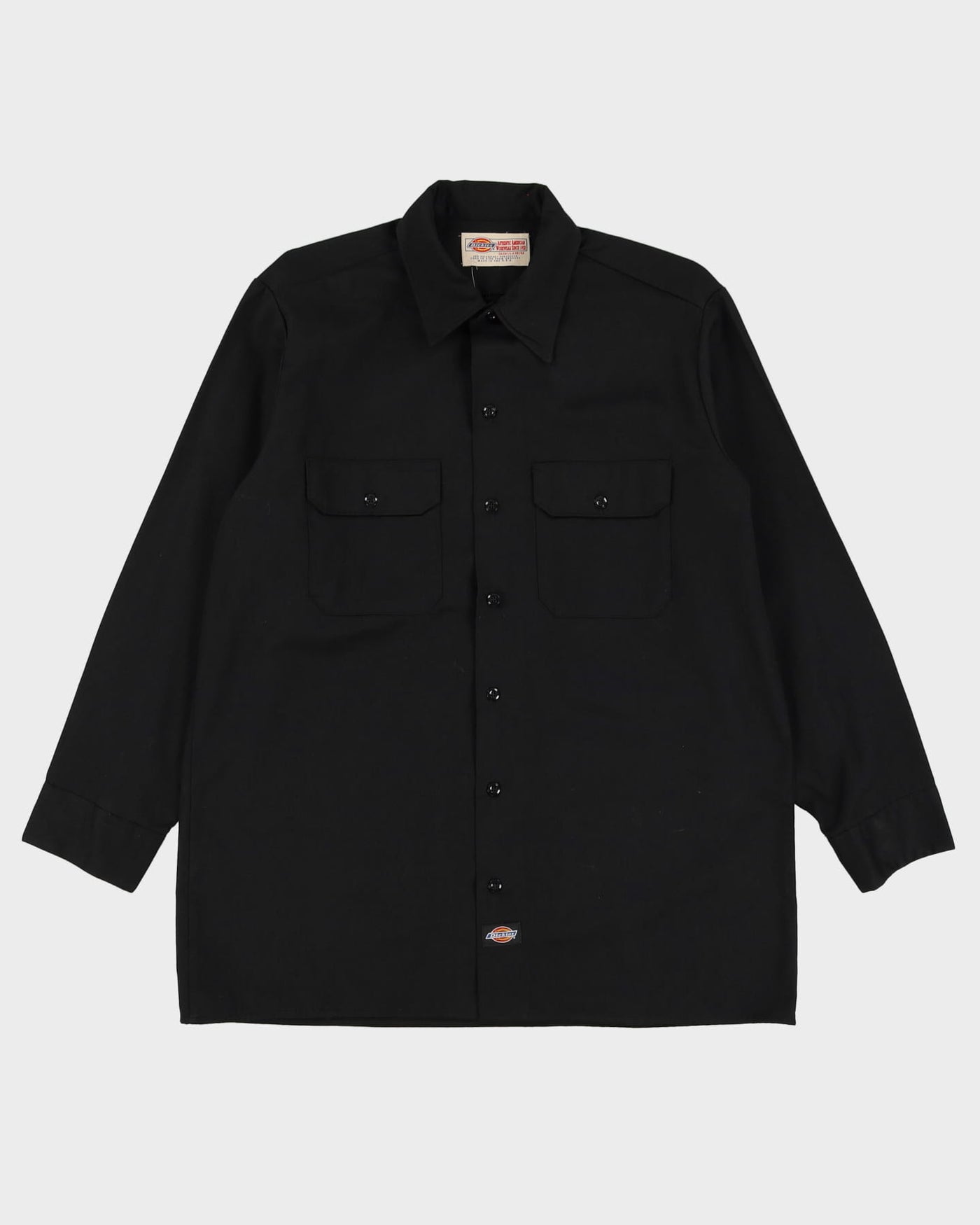 Vintage 90s Dickies Black Work Shirt - XL