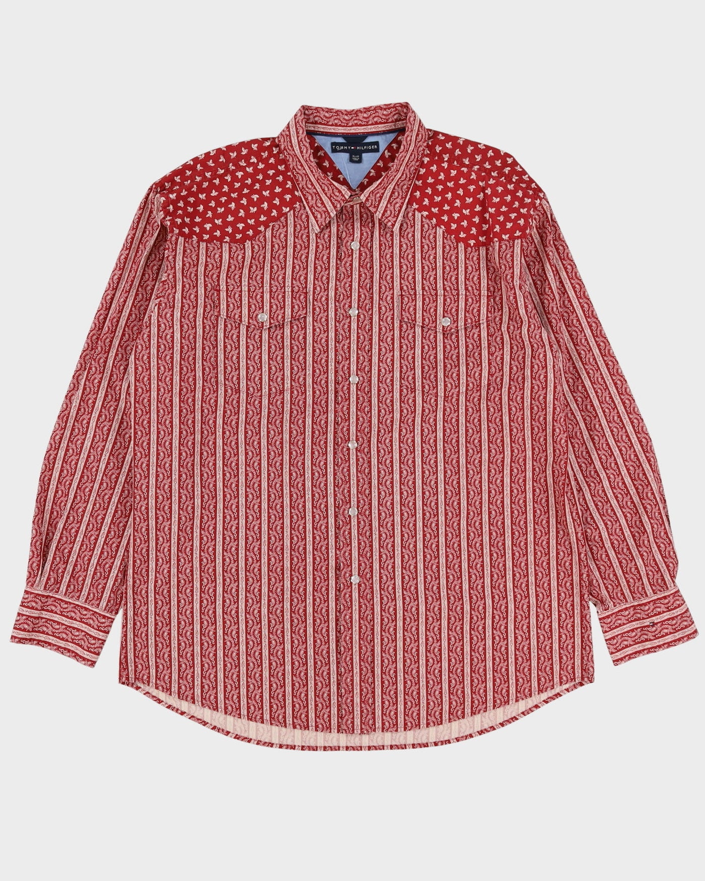 Vintage Tommy Hilfiger Red Western Shirt - XL