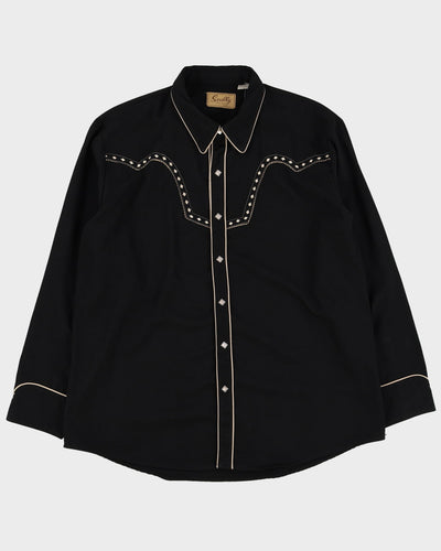 Vintage Scully Black Western Shirt - XXL
