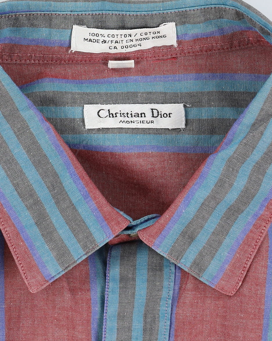 Christian Dior Striped Pocket Shirt - L