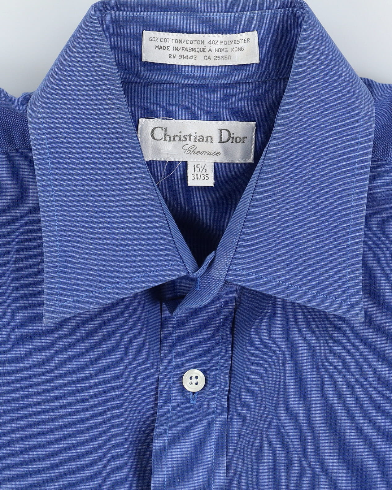 Christian Dior Blue Long-Sleeve Shirt - XL