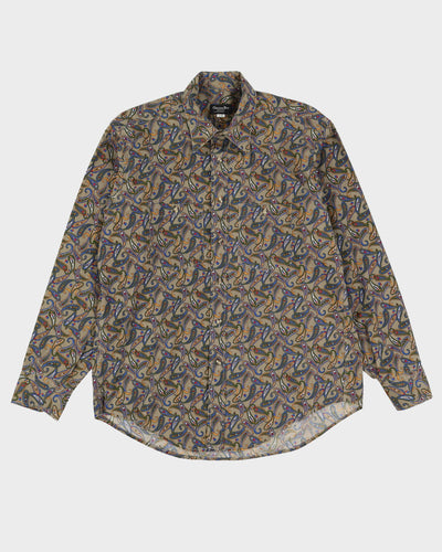 Vintage 90s Christian Dior Paisley Shirt - L