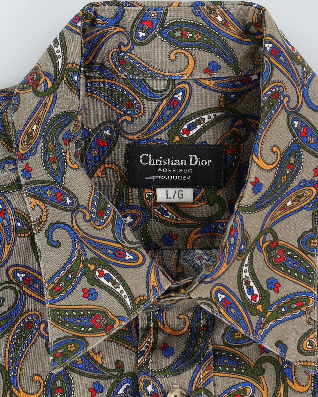 Vintage 90s Christian Dior Paisley Shirt - L – Rokit