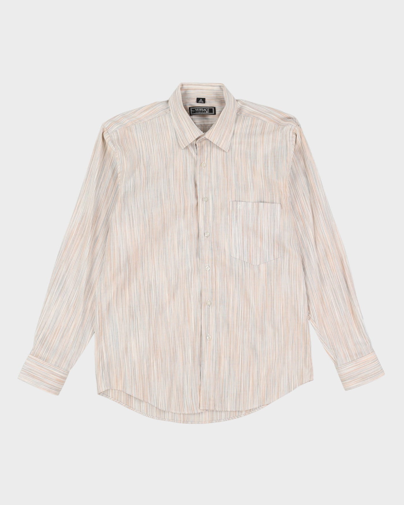 90s Versace Striped Shirt - L