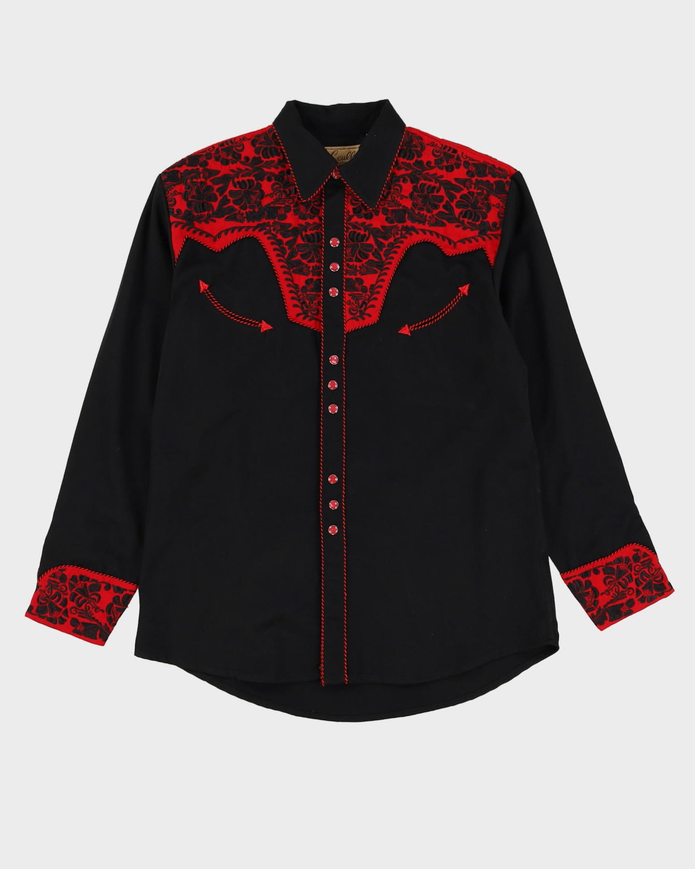 Vintage Scully Black / Red Western Shirt - M