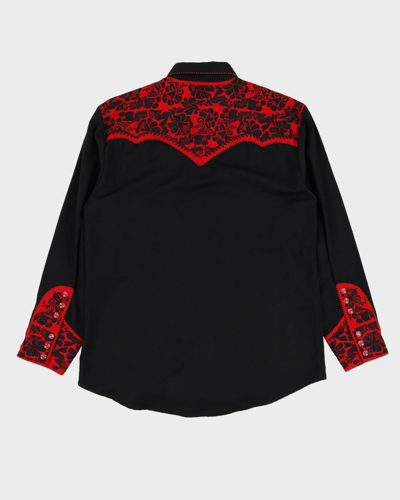 Vintage Scully Black / Red Western Shirt - M