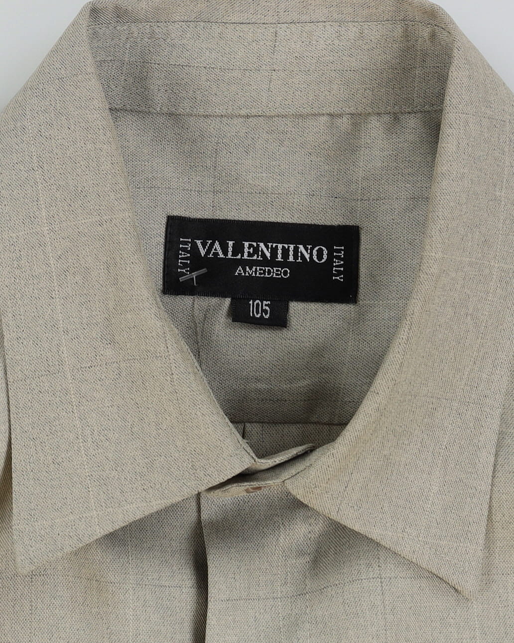 Valentino Grey Patterned Long Sleeve Shirt - XL