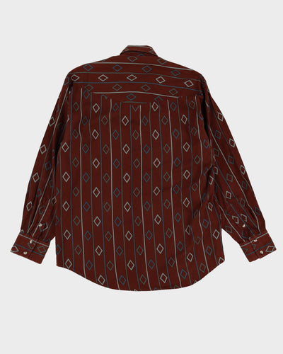 Vintage 90s Cowboys Turtle Western Long Sleeve Shirt - XL