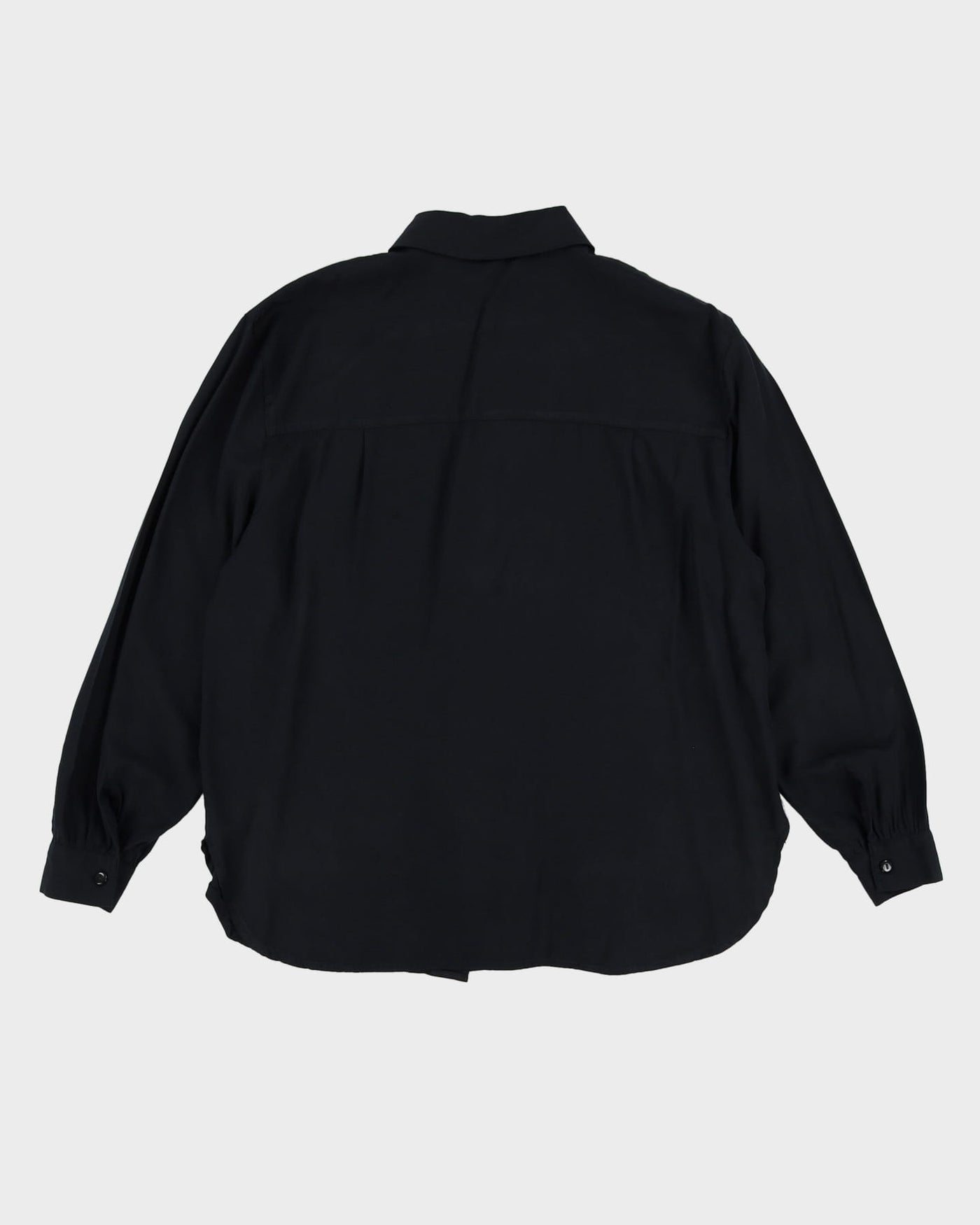 Vintage 80s Joanna Black Shirt - XL