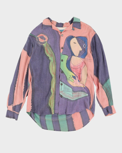Vintage 90s Terry Anderson Handmade Oversized Shirt - XXL