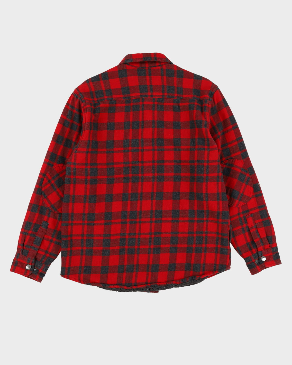 Wind River Red Checked Padded Flannel Shirt - M