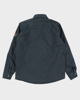 Eddie Bauer Flannel Lined Grey Work Shirt - L