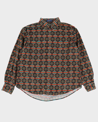 Pendleton Patterned Cord Long Sleeve Shirt - XXXL