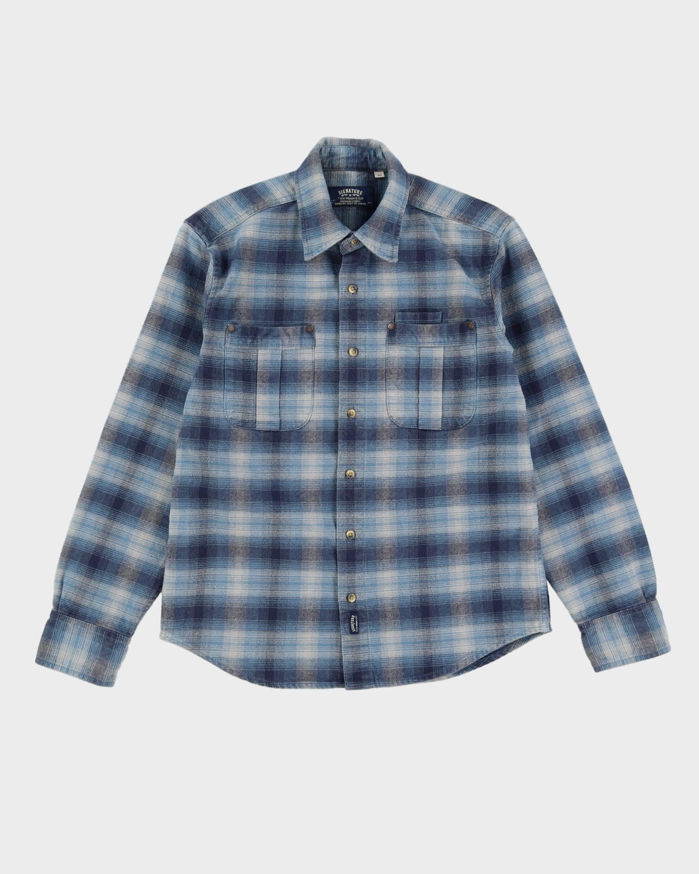 Levi's Blue Checked Flannel Shirt - S