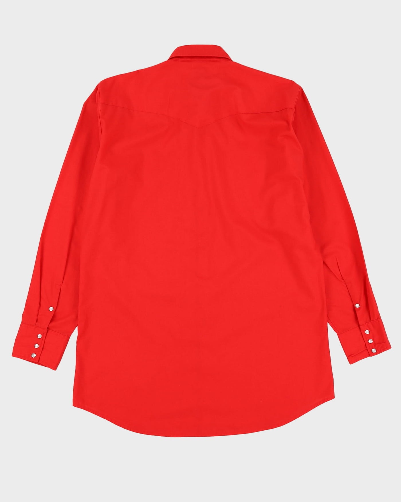 80s MWG Red Western Style Button Up Shirt - XXL