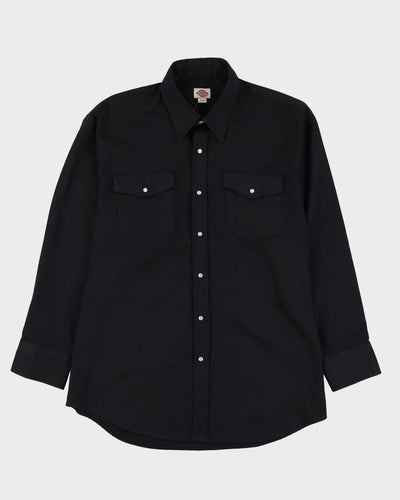 00s Dickies Black Western Style Shirt - L
