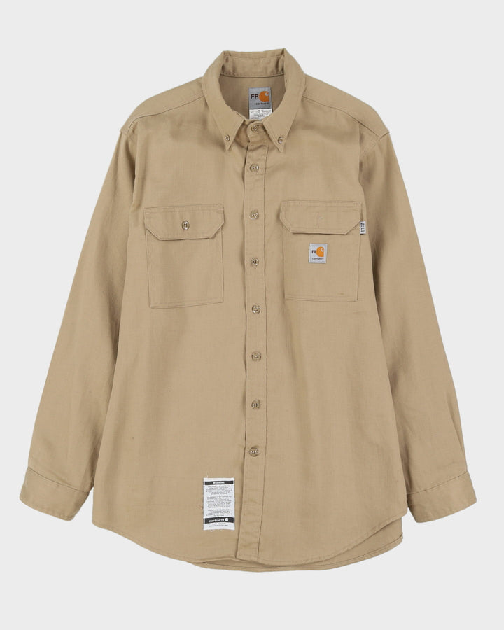 Carhartt FR Beige / Sand Long Sleeve Button Up Shirt - XL