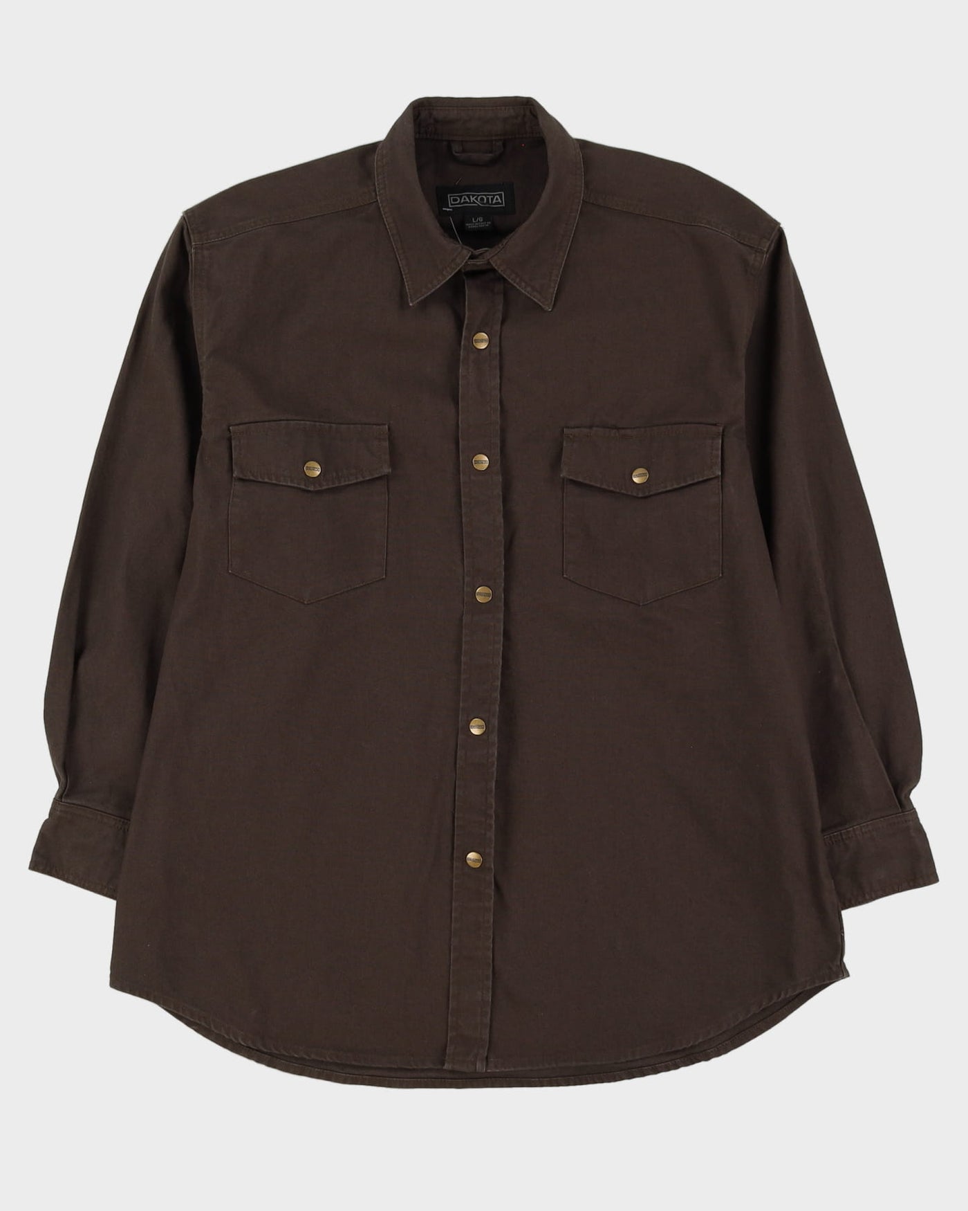 00s Dakota Brown Work Shirt - L / XL