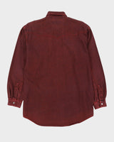 00s Harley Davidson Burgundy Dyed Work Shirt - M