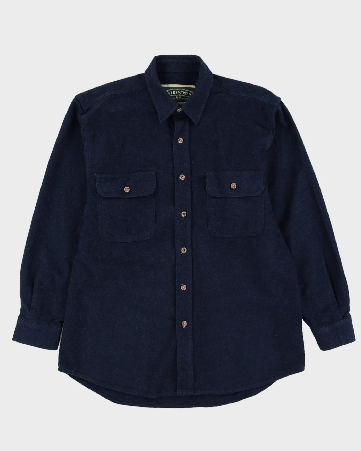 00s Field & Stream Navy Flannel Shirt - M