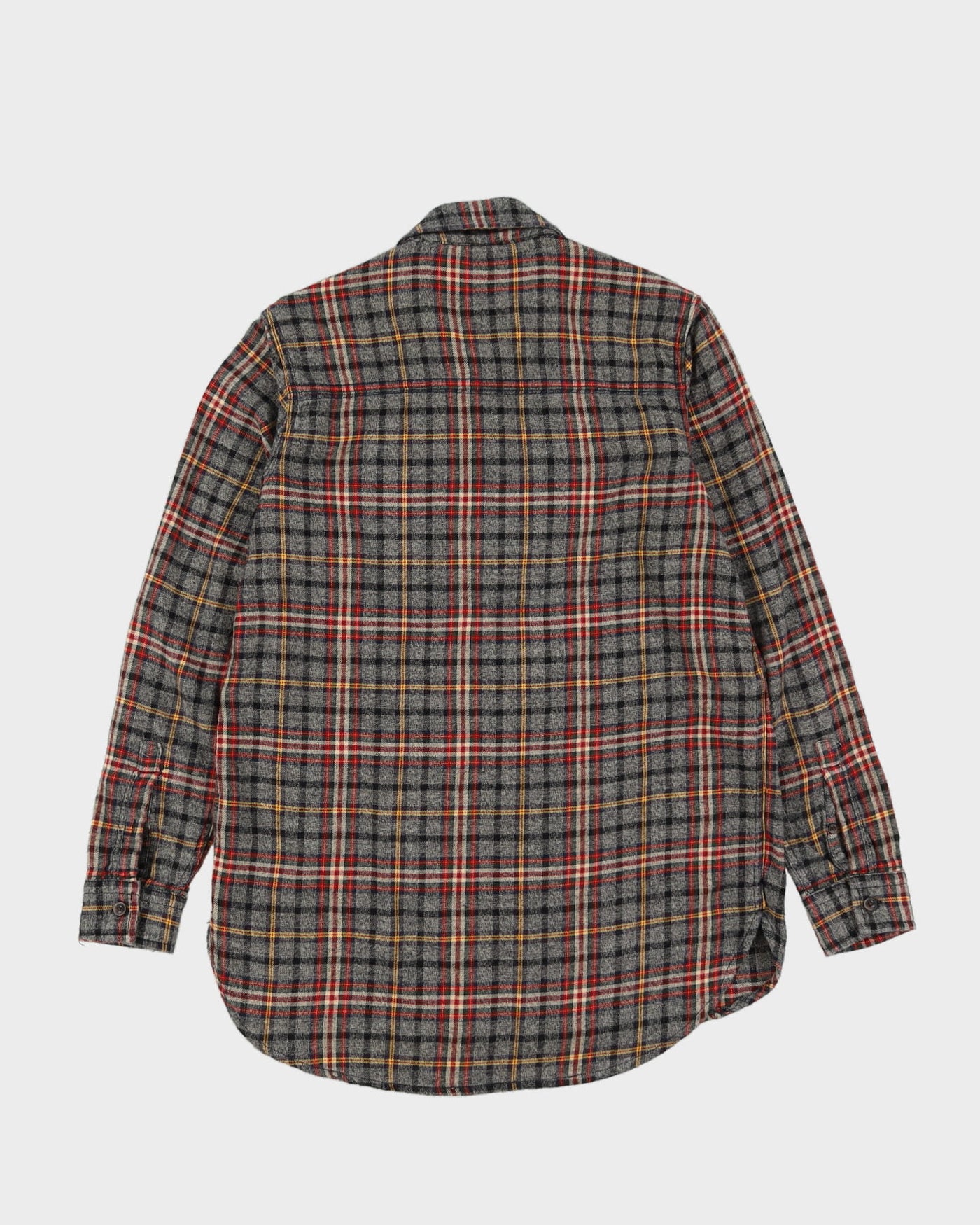 Roots Grey Check Pattern Flannel Shirt - S