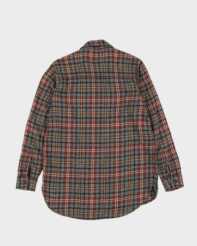 Roots Grey Check Pattern Flannel Shirt - S