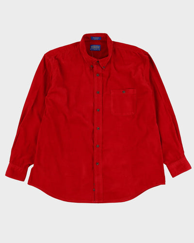 80s Pendleton Red Cord Shirt - XL