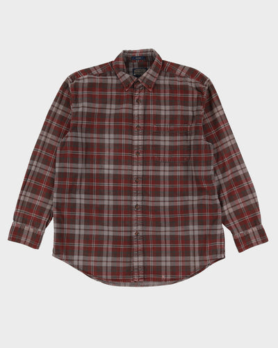 Pendleton Grey / Red Check Cord Shirt - XL