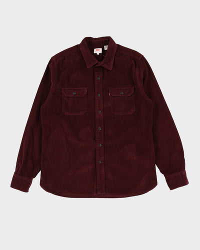 Levi's Burgundy Cotton Cord Shirt - L