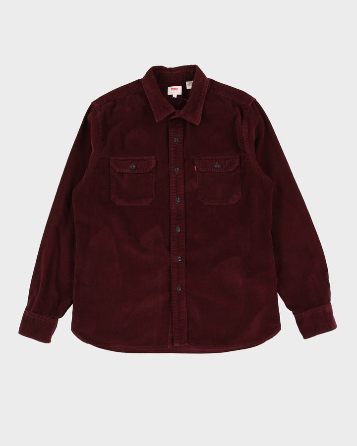 Levi's Burgundy Cotton Cord Shirt - L